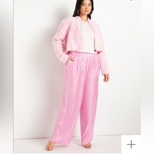 Textured faux fur bomber